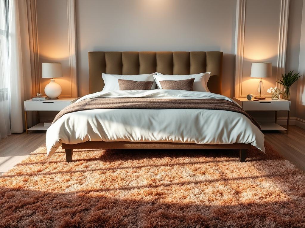 Jak ułożyć dywan pod łóżkiem, by połączyć komfort, estetykę i praktyczność w sypialni