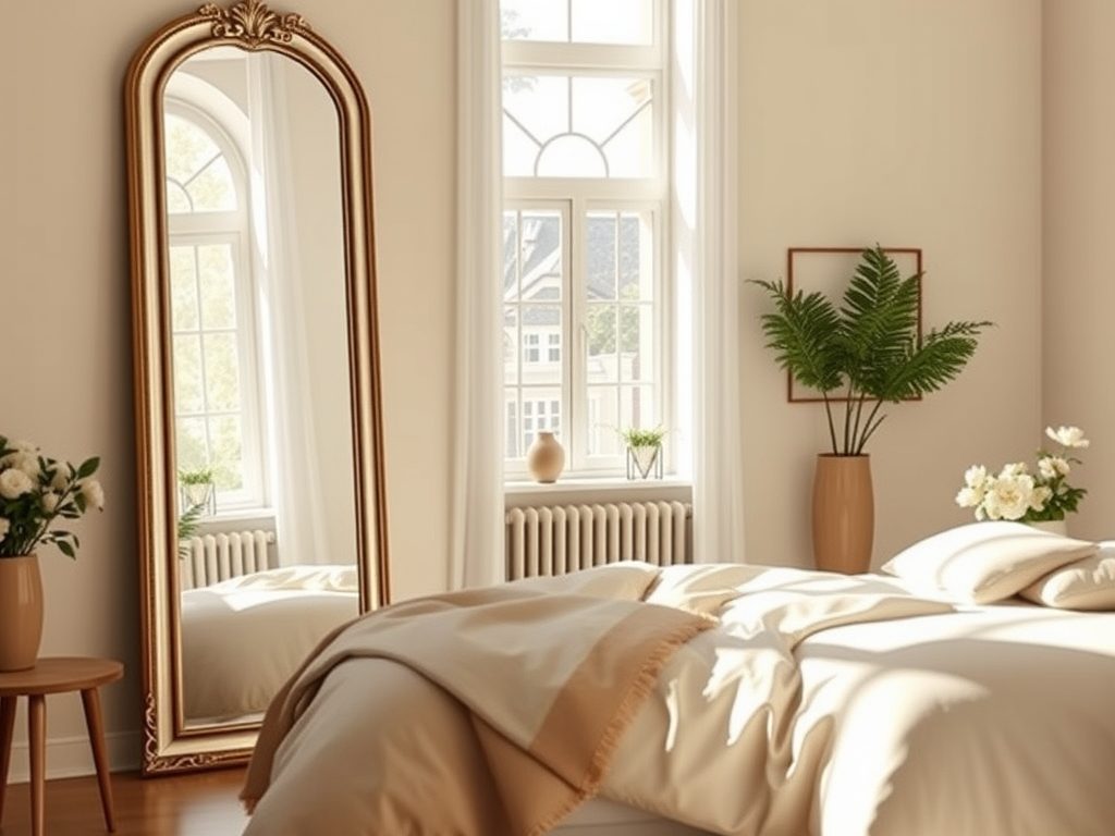 Lustro w sypialni: jak wybrać miejsce, by rozjaśnić przestrzeń i uniknąć aranżacyjnych błędów