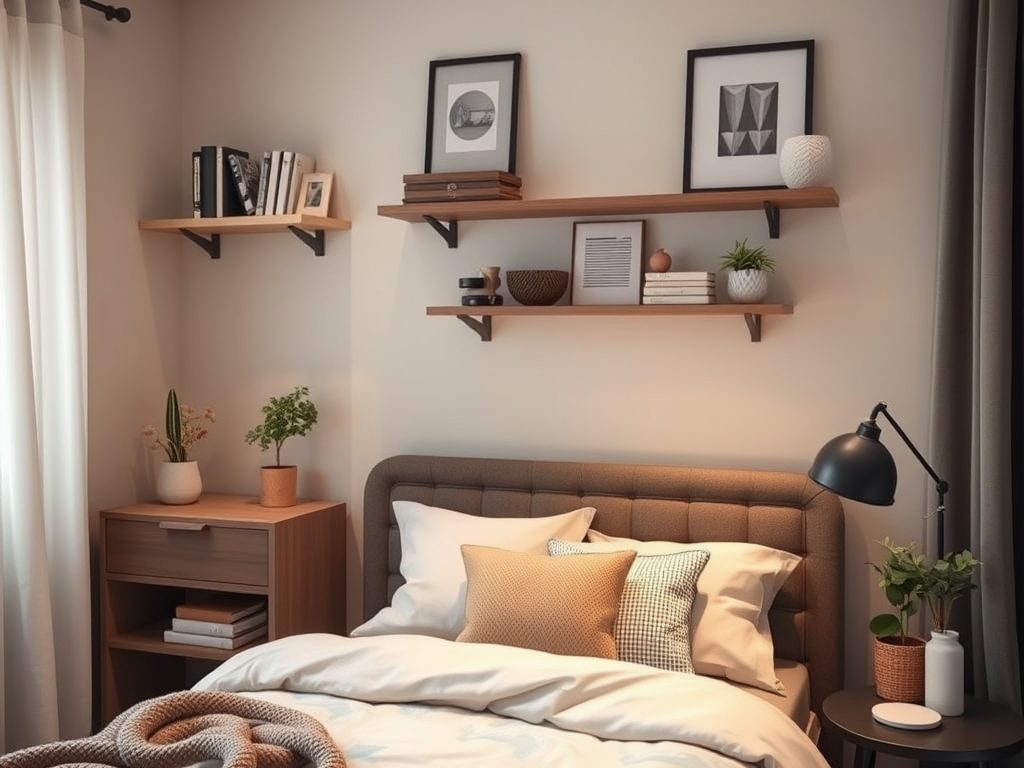 Mała sypialnia bez szafki nocnej – sprawdzone alternatywy i praktyczne pomysły na oszczędność miejsca