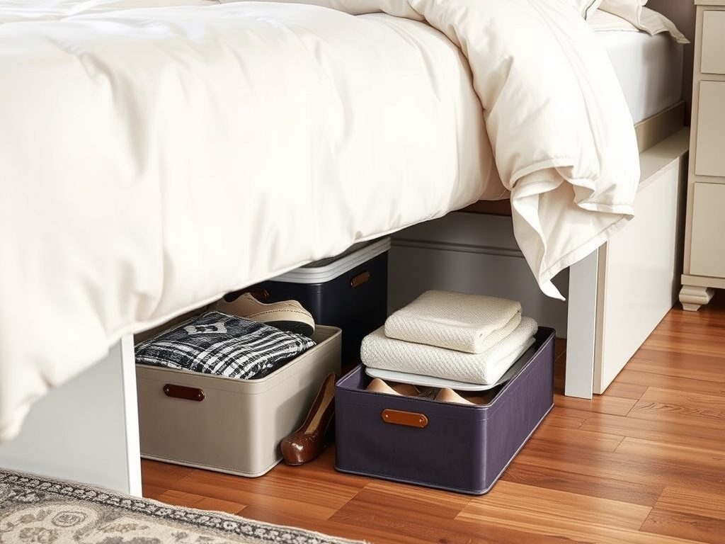 Przechowywanie pod łóżkiem: jak wybrać pojemniki i zachować porządek bez straty czasu